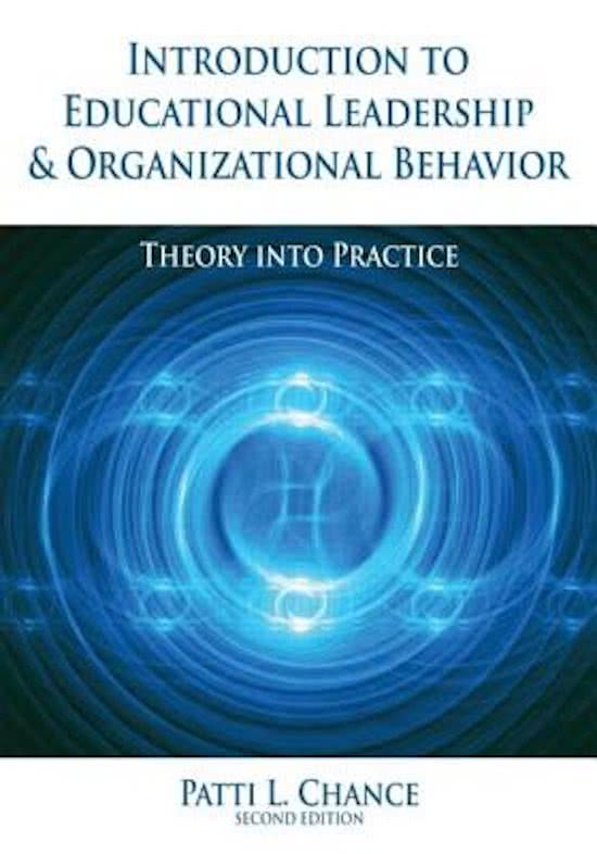 Introduction to Educational Leadership & Organizational Behavior