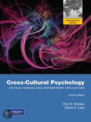 Cross-cultural psychology (SV boek)