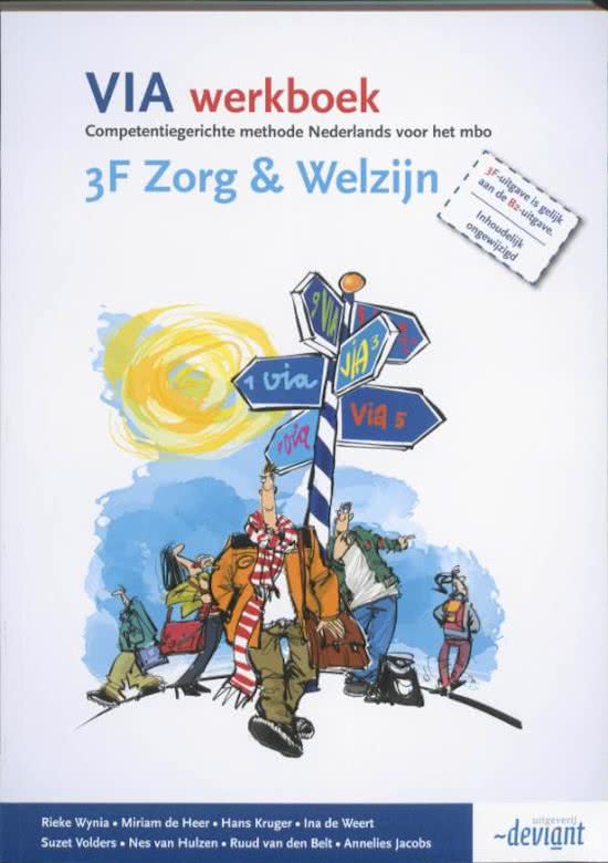 VIA / 3F Zorg & Welzijn / deel Werkboek