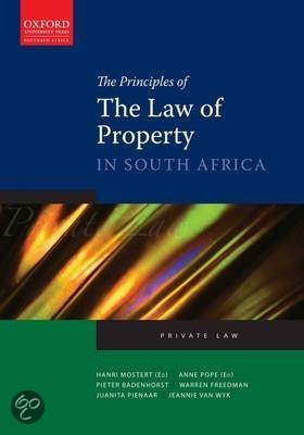 The Principles of the Law of Property in South Africa