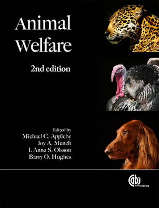 Samenvatting Hoofdstuk 4 Hunger and Thirst boek Animal Welfare 2nd edition