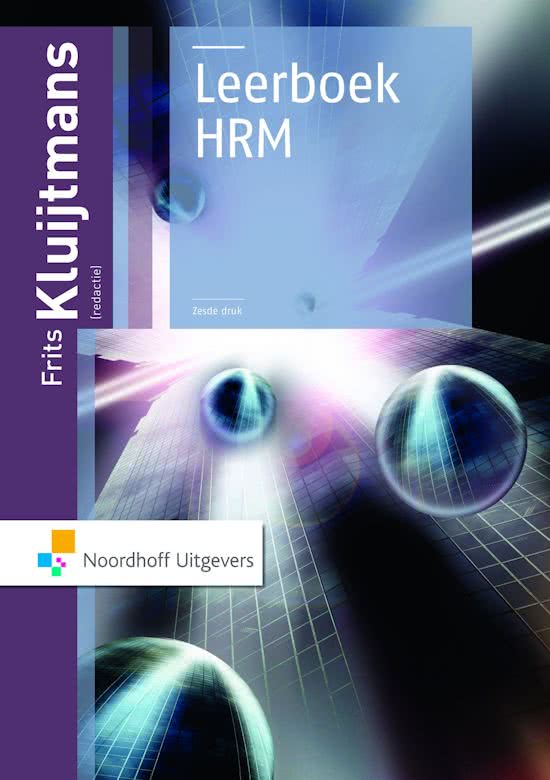 Summary Textbook HRM - Kluijtmans (chapter 8)