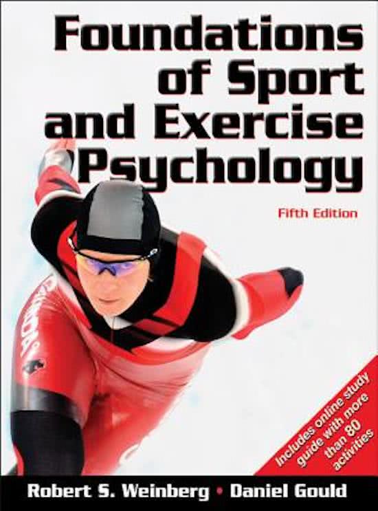 Foundations of Sport and Exercise Psychology, Weinberg - Complete test bank - exam questions - quizzes (updated 2022)