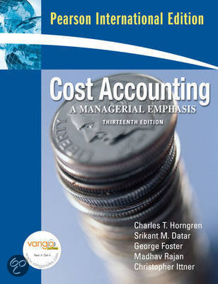Cost Accounting A Managerial Emphasis Plus Myaccountinglab Xl 12 Months Access