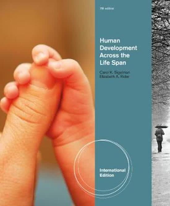 Human Development Across The Life Span, International Edition