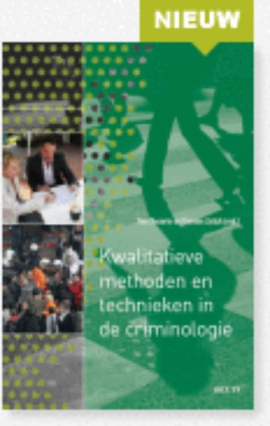 Criminologisch onderzoek voor juristen/sociale wetenschappers week 1 t/m 4