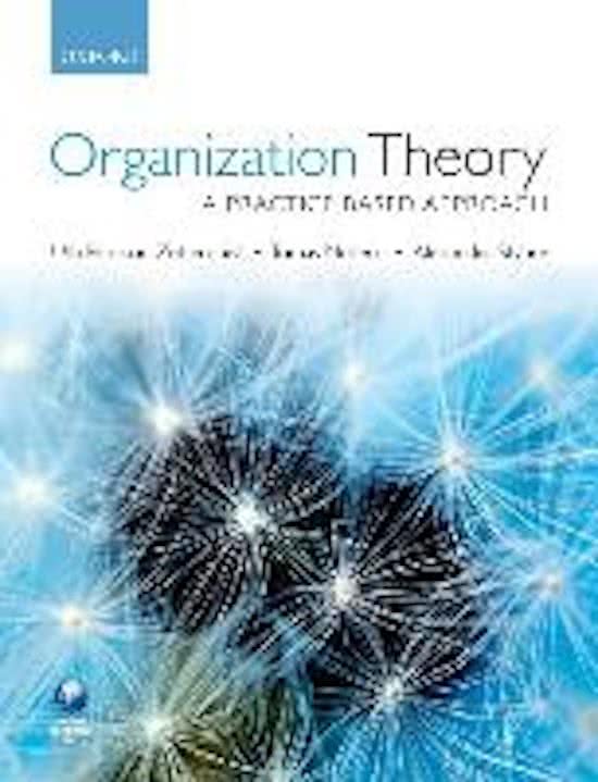 Organization Theory (Eriksson, Mullern, Styhre 2011) samenvatting 