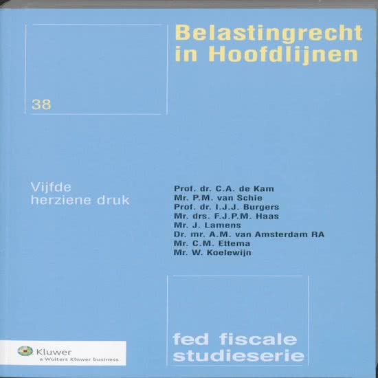 Fed fiscale studieserie 038 - Belastingrecht in Hoofdlijnen