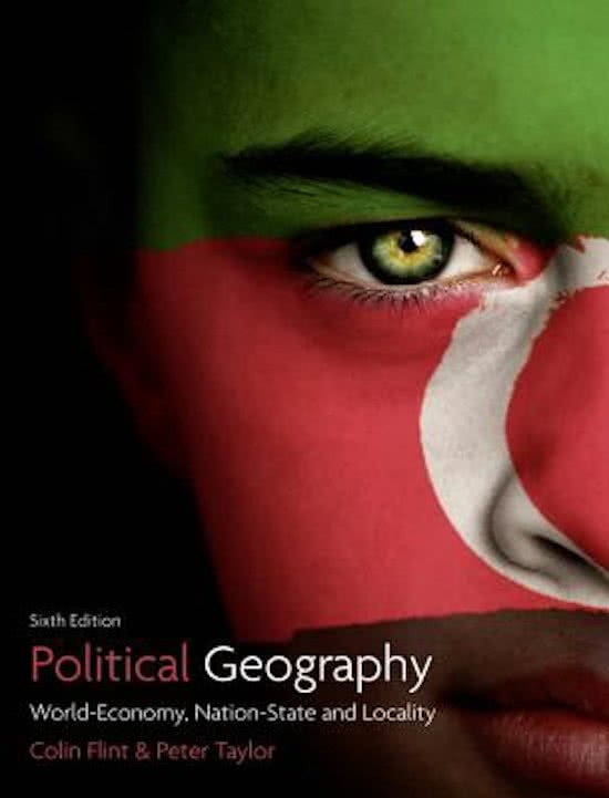 Summary Political Geography C. P. Flint Tayor 6th ENGLISH. Misses chapters 3 and 7.