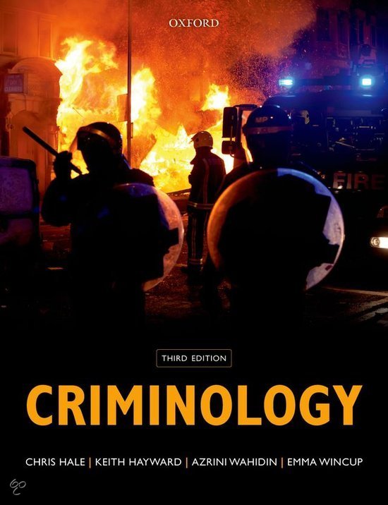 Samenvatting boek Criminology van Hale