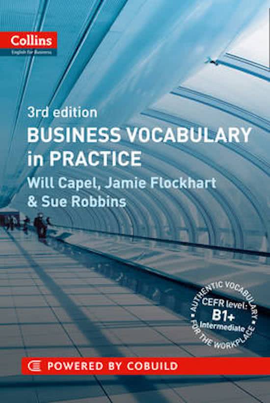 Collins business vocabulary in practice, paragraphs 1.1 to 9.5