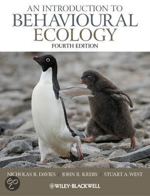 Samenvatting behavioural ecology