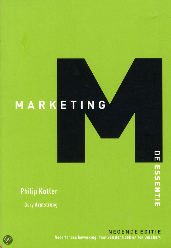 Samenvatting Marketing de essentie, 14de editie 