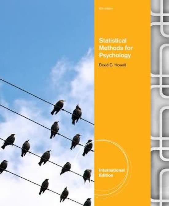 Statistical Methods for Psychology, International Edition