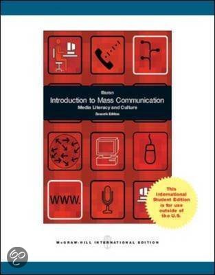 Samenvatting boek Introduction to Mass Communication
