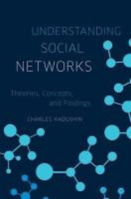 Samenvatting Understanding Social Networks - Kadushin