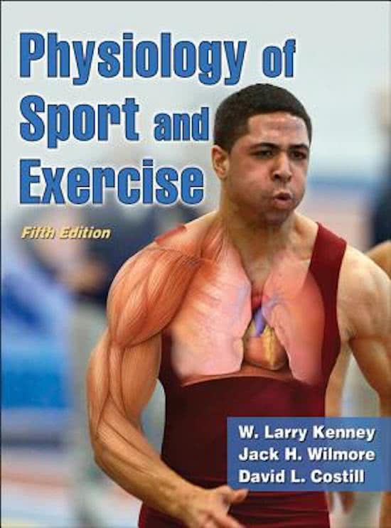 Summary Physiology of sport and exercise chapters for Moving matters in health