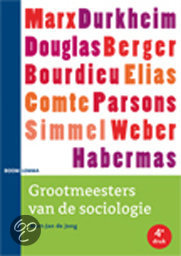 De Jong, M.J. (2003) Grootmeesters van de sociologie