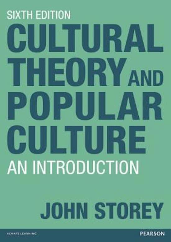 Essay Cultural Theory And Popular Culture  