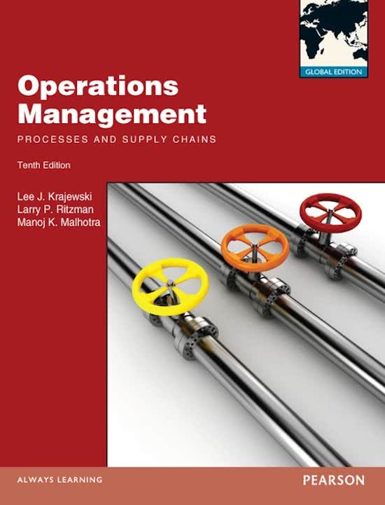 Operations Management:Processes and Supply Chains: Global Edition
