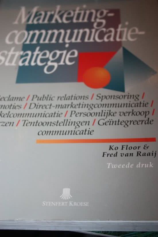 Samenvatting Marketing-communicatiestrategie 8e druk Merkenbouwer