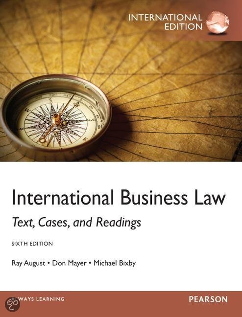 International Business Law PRACTICE EXAM