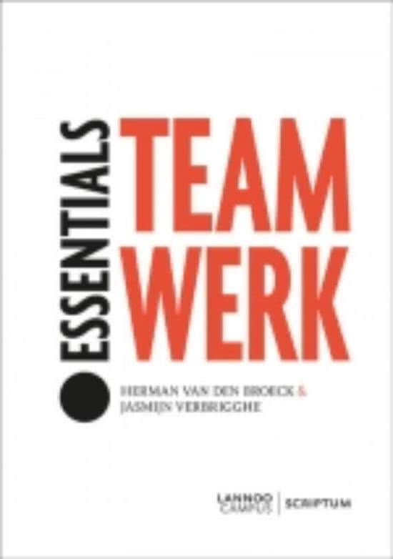 Samenvatting van het volledige boek "Essentials Teamwerk"