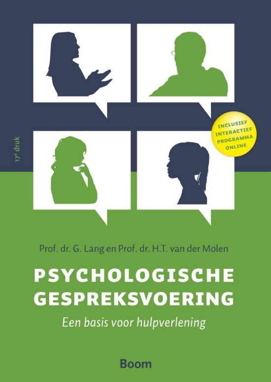 Schematische structuur gesprekstechnieken - Psychologische gespreksvoering