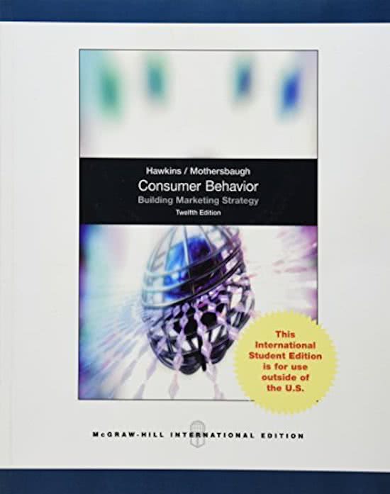 Consumer Behavior Building Marketing Strategy - Marketing for Premaster. H. Roest