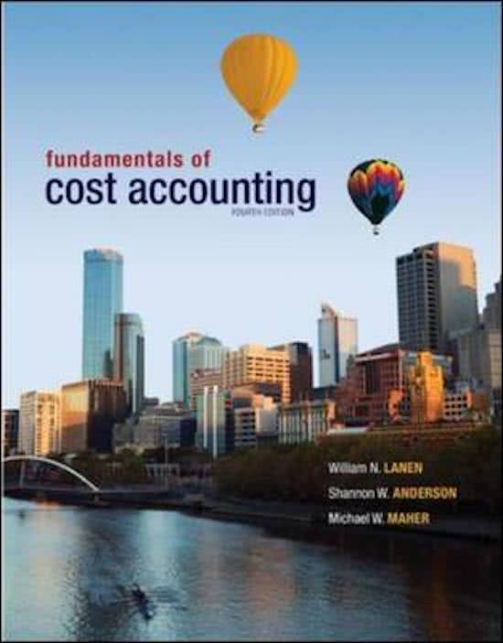Samenvatting Management accounting & control - MAC 2 - Fundamentals of Cost Accounting