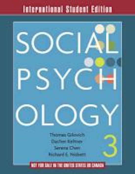 Introduction to Psychology for the Social Sciences