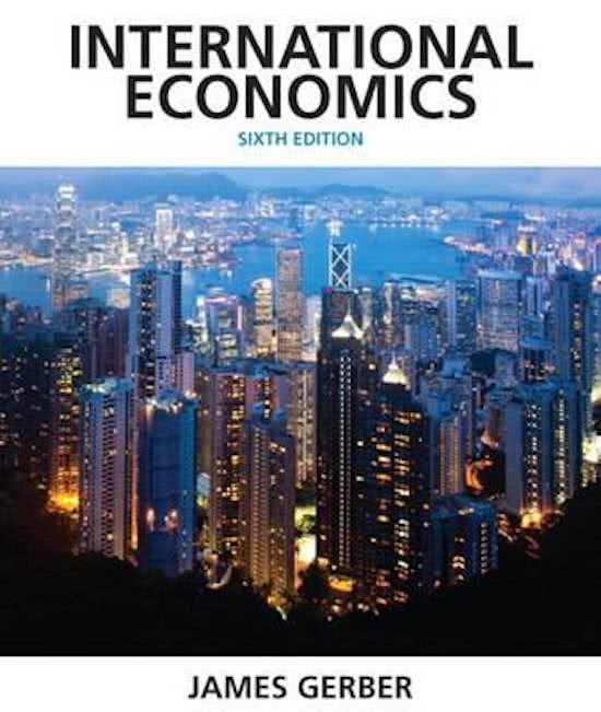 International Economics summary CH 1-12, 14