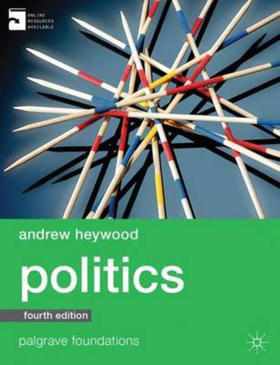 Chapter 1 - 3. Politics. Andrew Heywood. 