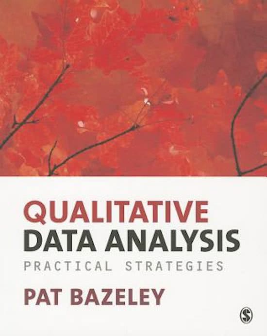 Samenvatting Boek Bazeley - Qualitative Data Analysis.  Practical Strategies 