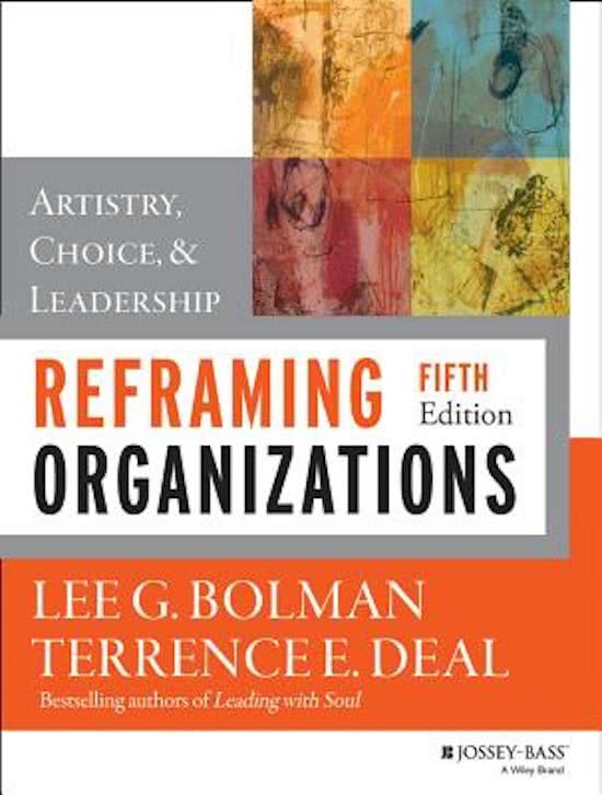 Reframing Organizations Bolman and Deal - Complete Summary