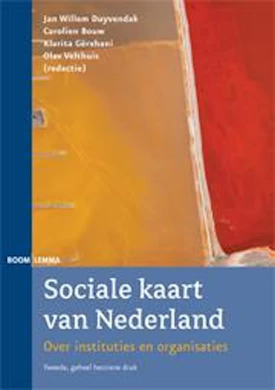 Samenvatting Sociale kaart van Nederland: over instituties en organisaties