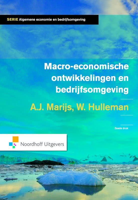 Samenvatting hoofdstuk 1 tot en met 10 Marktanalyse-economie: Macro-economische ontwikkelingen en bedrijfsomgeving A.J. Marijs, W. Hulleman