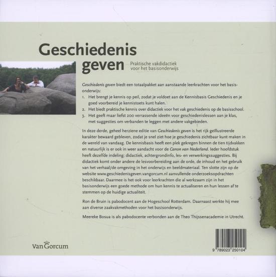 Tijdvak 1 tot en met 4 Bruin, R. de, & Bosua, M. (2013) Geschiedenis geven, Assen, Van Gorcum
