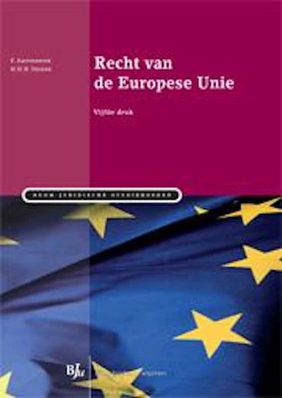 Cali-modules Europees Recht week 1-6 uitgeschreven