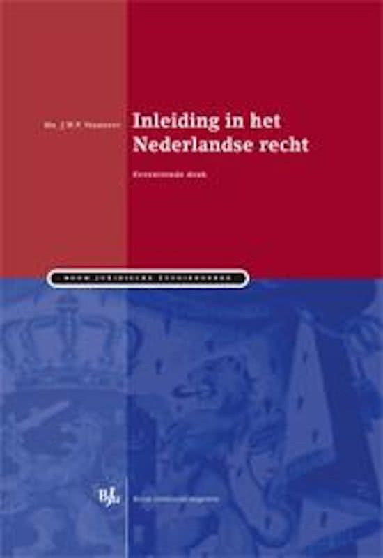 Inleiding in het Nederlandse recht (hoofdstuk 1,2,3,4,5,6,8,9,13)