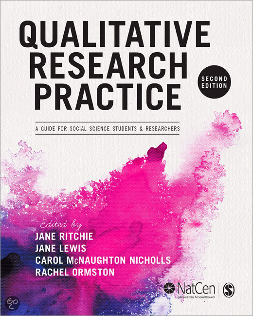 ONDERZOEKSPRACTICUM KWALITATIEF ONDERZOEK PB1612, Open Universiteit, samenvatting ‘Qualitative Research Practice’ van Ritchie, Lewis, McNaughton, Nicholls en Ormston