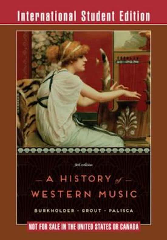 A History of Western Music (H1 t/m H22)