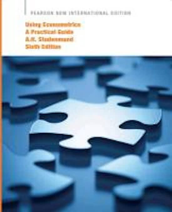 Using Econometrics: Pearson  International Edition