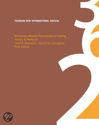 Mastering Modern Psychological Testing: Leiden version