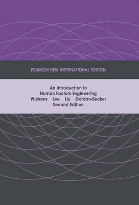 Introduction to Human Factors Engineering: Pearson  International Edition