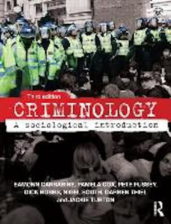 Samenvatting Carrabine et al. (2015). Criminology: A sociological introduction.