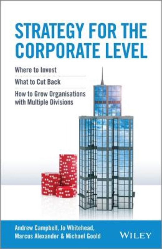 Summary - Strategy for the corporate level