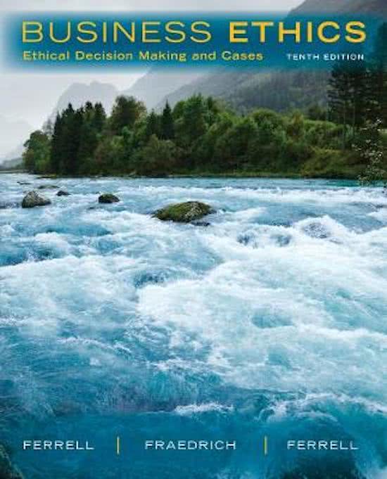 Business Ethics and CSR Summary (Ferrell)