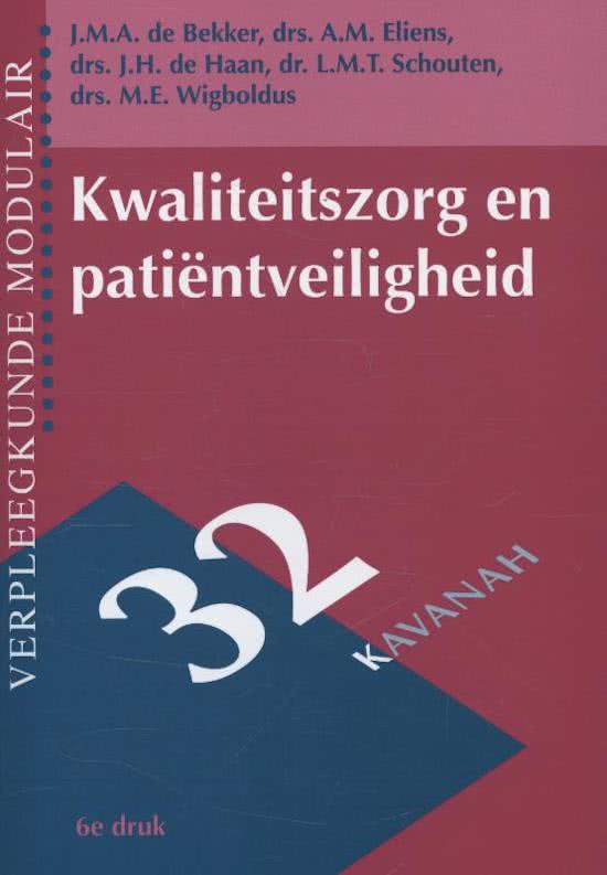 Kwaliteitszorg en patientveiligheid