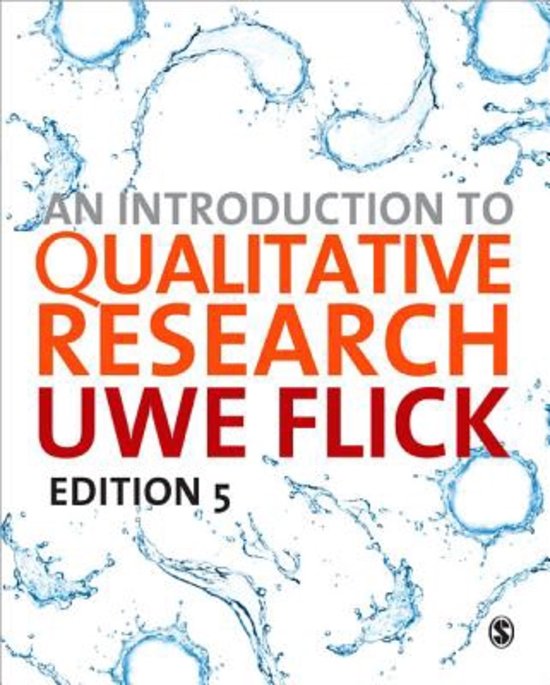 Samenvatting van An introduction to qualitative research Uwe Flick edition 5 in het Nederlands